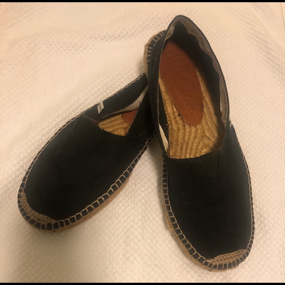 Viscata Espadrille - Black Slip-on Size 9/39